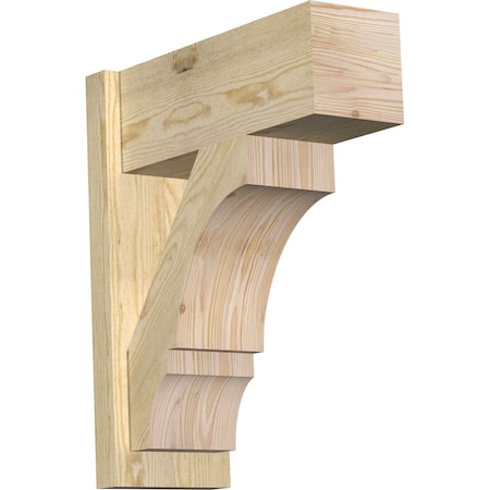 Ekena Millwork Balboa Block Rough Sawn Outlooker, Douglas Fir, 8"W x 20"D x 24"H OUT08X20X24BOA05RDF